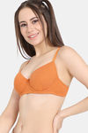 Rosaline Padded Wired Medium Coverage T-Shirt Bra - Autumn Maple — thumbnail 3